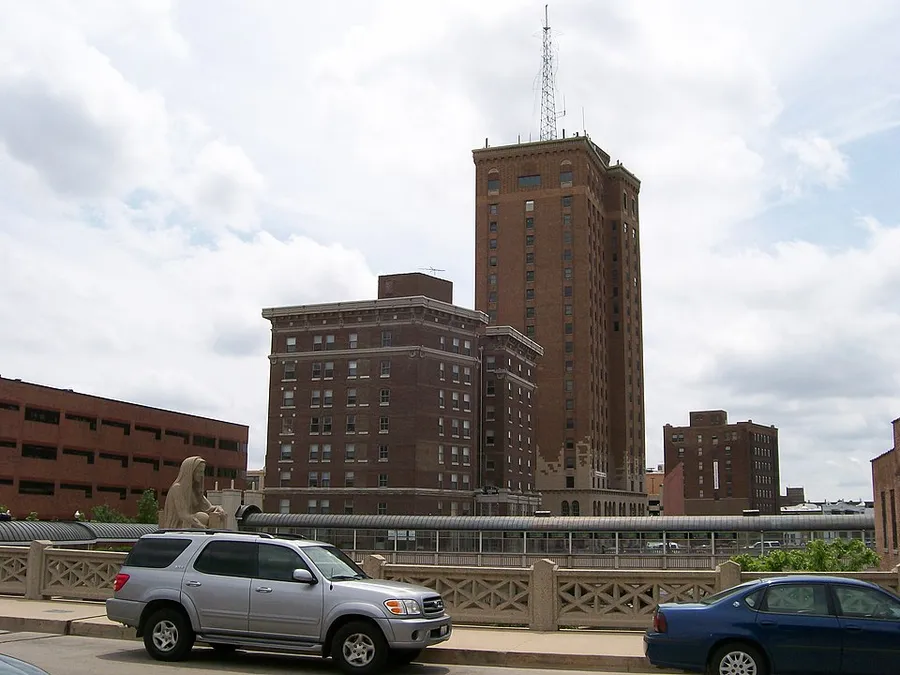 Stolp Island from bridge 2008 in Aurora, Illinois