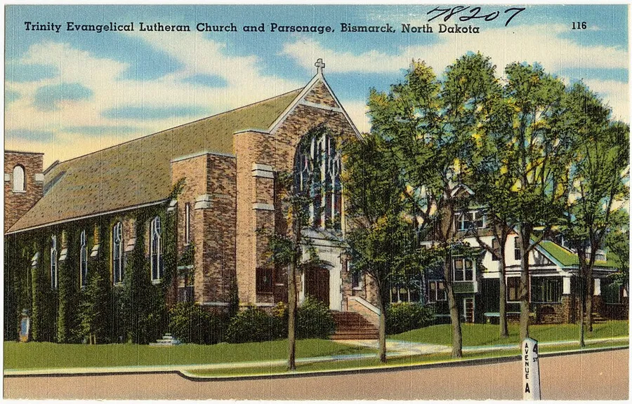 Trinity Evangelical Lutheran Church and Parsonage, Bismarck, North Dakota (78207) in Bismarck, North Dakota