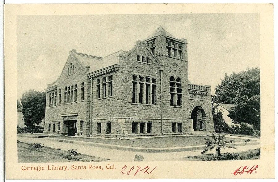 06810-Santa Rosa-1905-Carnegie Library-Brück & Sohn Kunstverlag in Elk Grove, California