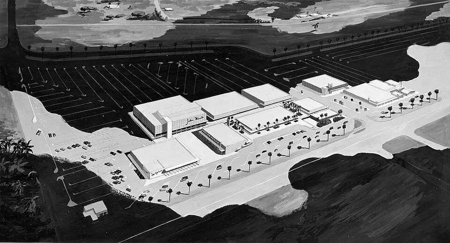 Sunrise Shopping Center Artist Rendering Press Photo 1957 in Fort Lauderdale, Florida