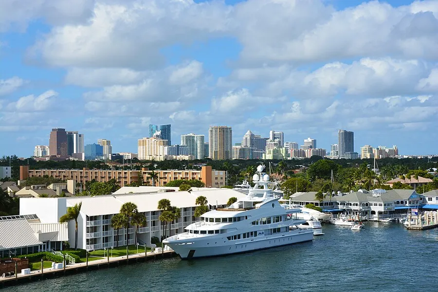 Skyline of Fort Lauderdale, Nov-15 in Fort Lauderdale, Florida