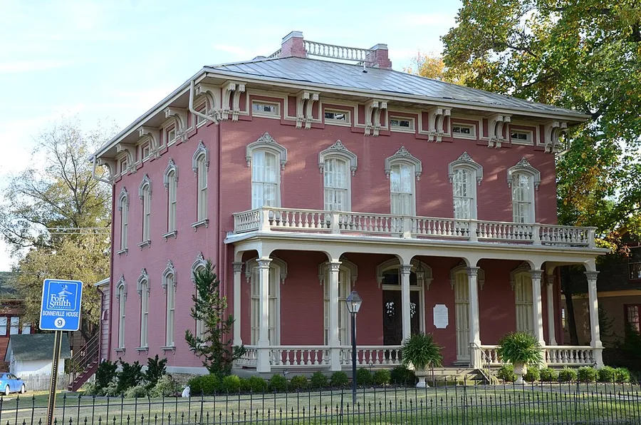 Bonneville House, Northwest View in Fort Smith, Arkansas