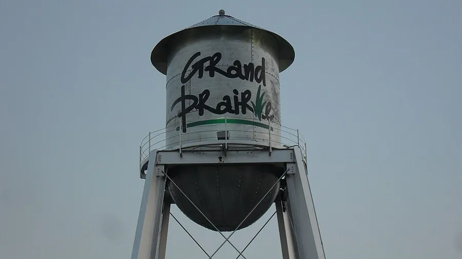 Watertower at Market Square in Grand Prairie, Texas