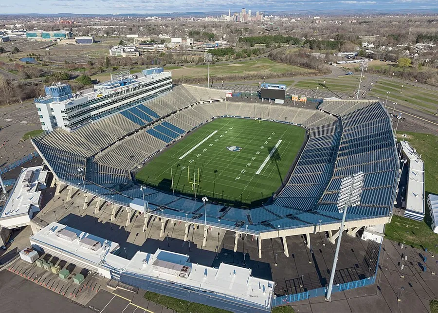 Pratt & Whitney Stadium at Rentschler Field (UCONN) in Hartford, Connecticut