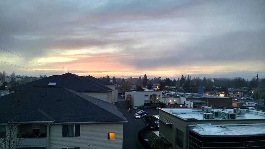 Dawn of downtown - Hillsboro, Oregon in Hillsboro, Oregon