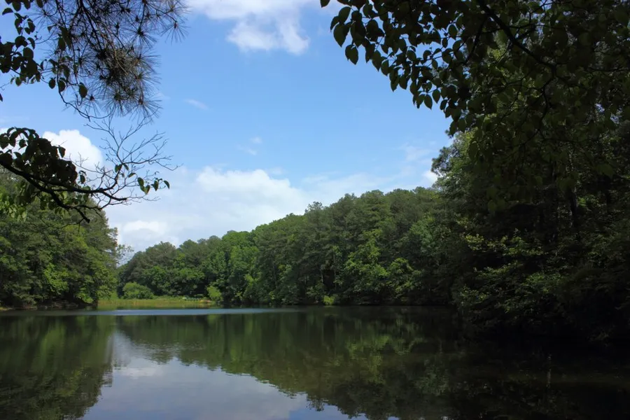 Aldridge Gardens Lake in Hoover, Alabama
