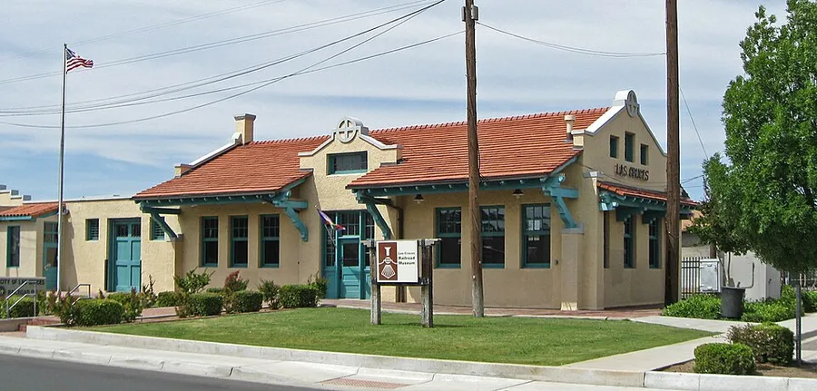 Las Cruces New Mexico Railroad Museum (cropped) in Las Cruces, New Mexico