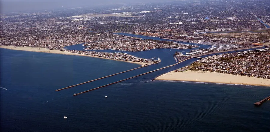 Alamitos Bay and San Gabriel River by Don Ramey Logan in Long Beach, California