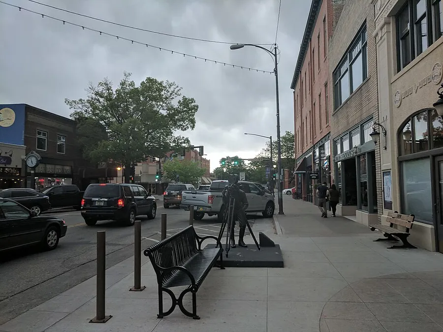 4th Street, downtown Loveland, Colorado in Loveland, Colorado