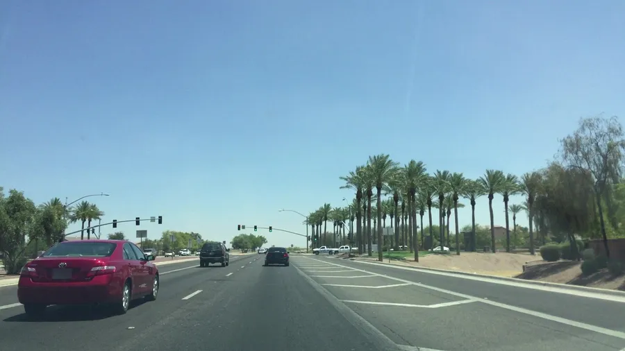 Street-level view in Maricopa, Arizona