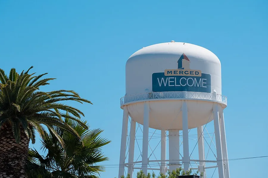 Merced Water Tower in Merced, California