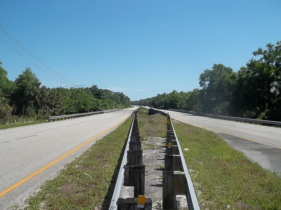 FL Pellicer Creek Bridge south02 in Palm Coast, Florida