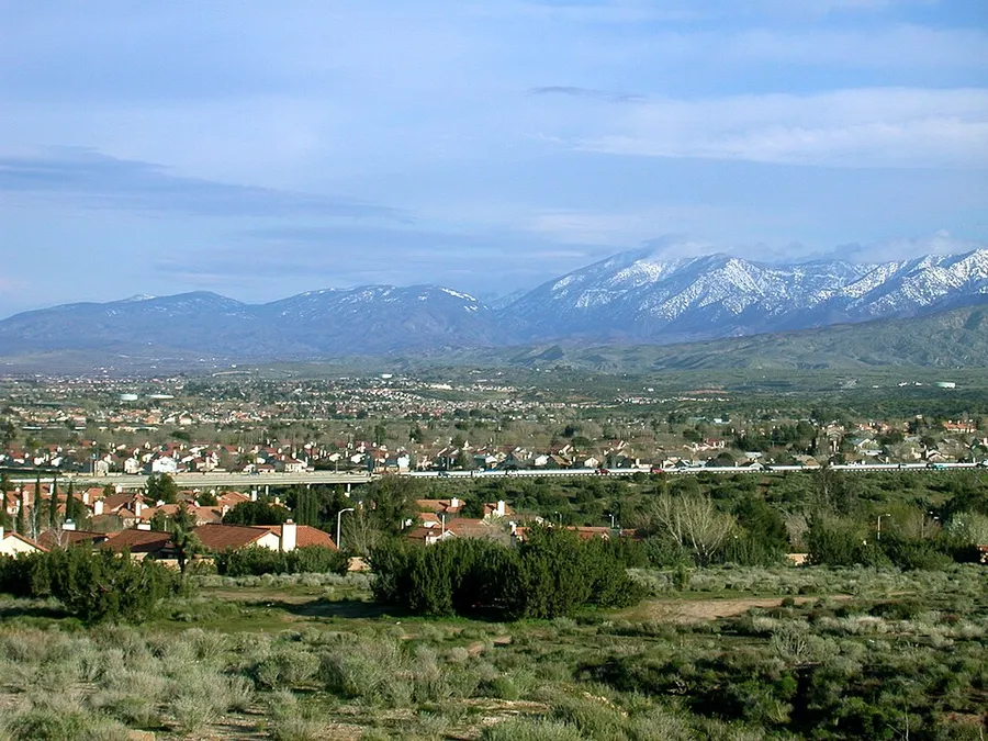 Palmdale and Mountains in Palmdale, California