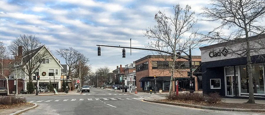 Wayland Square, Providence, Rhode Island in Providence, Rhode Island