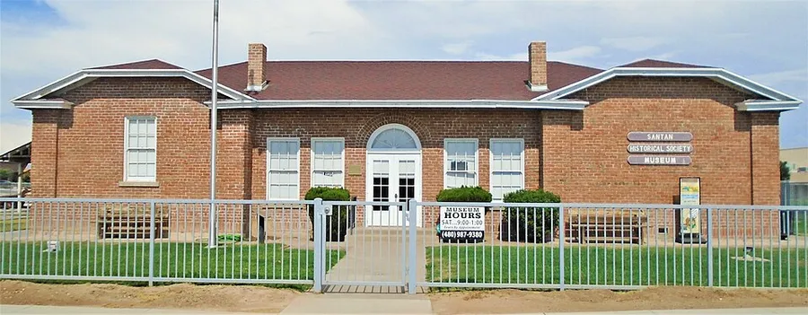 2021 Rittenhouse Elementary School, San Tan Historical Society Museum from west in Queen Creek, Arizona