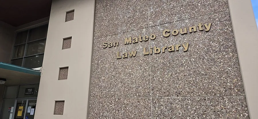 San Mateo County Law Library Exterior in Redwood City, California