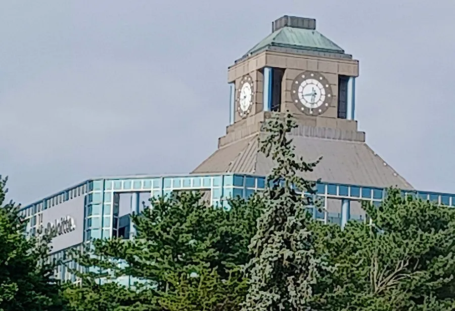 695 East Main Street, Stamford, CT, roof clock 2024-07-20 in Stamford, Connecticut