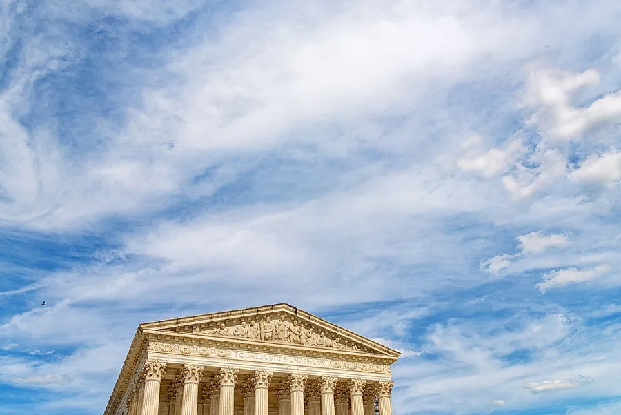The Supreme Court of the United States (SCOTUS) in Washington DC - Courthouse Building in Washington, District of Columbia