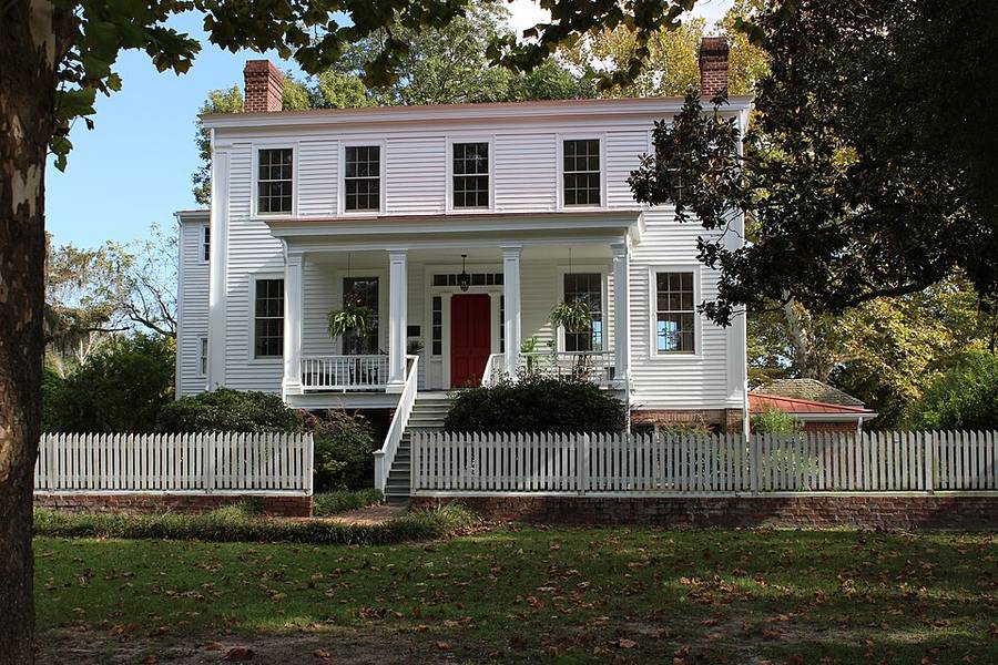 Historic Poplar Grove house near Porters Neck, North Carolina